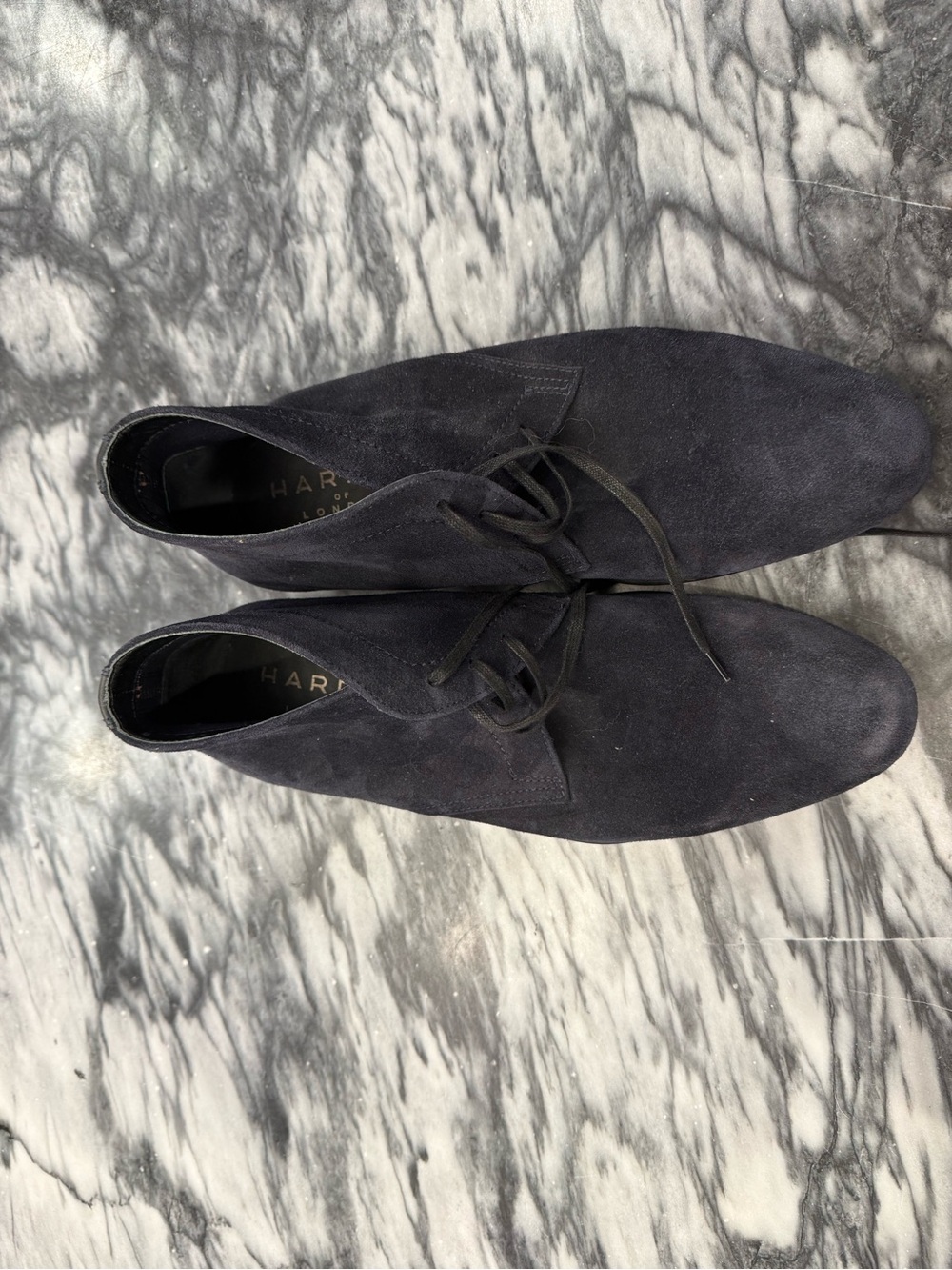 Harry's of London Navy Suede Desert Boots